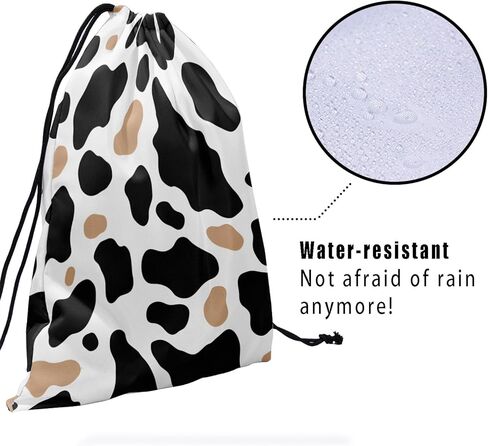 Nerxy Pink Cow Grip Bag الجمباز - بقع الحيوانات الرباط حقيبة قبضة للاعبي الجمباز الفراولة اللون الصالة الرياضية أكياس الحقيبة للمعدات الشخصية in Kuwait