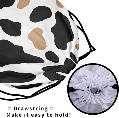 Nerxy Pink Cow Grip Bag الجمباز - بقع الحيوانات الرباط حقيبة قبضة للاعبي الجمباز الفراولة اللون الصالة الرياضية أكياس الحقيبة للمعدات الشخصية in Kuwait