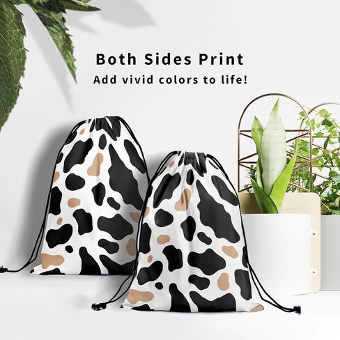 Nerxy Pink Cow Grip Bag الجمباز - بقع الحيوانات الرباط حقيبة قبضة للاعبي الجمباز الفراولة اللون الصالة الرياضية أكياس الحقيبة للمعدات الشخصية in Kuwait