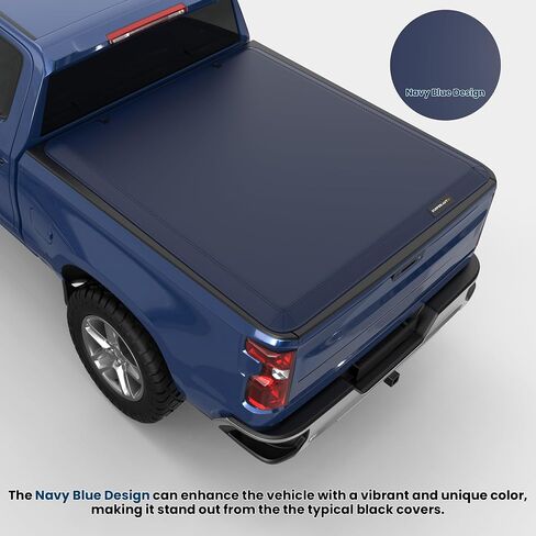 Tri Hard Truck Bed Tonneau Cover Compatible with 2002-2024 Dodge Ram 1500 Classic & New Body/2003-2024 Ram 2500 3500 (w/o Ram Box)-6.5 FT Aluminum (Utility Track System w/LED Light Strip) in Saudi Arabia