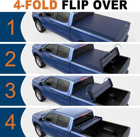 Tri Hard Truck Bed Tonneau Cover Compatible with 2002-2024 Dodge Ram 1500 Classic & New Body/2003-2024 Ram 2500 3500 (w/o Ram Box)-6.5 FT Aluminum (Utility Track System w/LED Light Strip) in Saudi Arabia