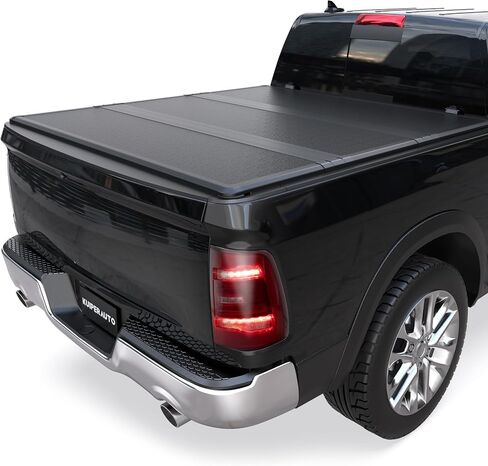 Tri Hard Truck Bed Tonneau Cover Compatible with 2002-2024 Dodge Ram 1500 Classic & New Body/2003-2024 Ram 2500 3500 (w/o Ram Box)-6.5 FT Aluminum (Utility Track System w/LED Light Strip) in Saudi Arabia