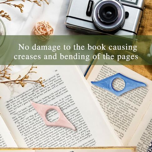 حامل صفحة كتاب الإبهام، قطعتان من حاملات كتب الإبهام من الراتنج لقراءة حلقات الإبهام وحامل صفحة إصبع الإبهام اللطيف وملحقات القراءة للقراء والمعلمين والطلاب وهدايا محبي الكتب in Saudi Arabia