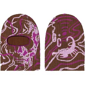 GCBalaclava Devastation Skull Balaclava Winter Ski Mask Fashion Wind Proof One Size Shiesty Beanie Cap