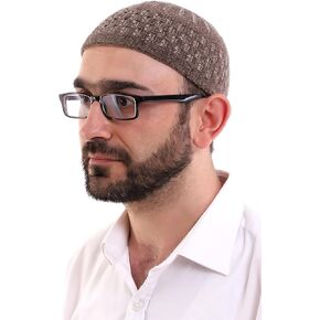 ihvan online Turkish Muslim Winter Velvet Kufi Hats for Men, Taqiya, Takke, Peci, Islamic Caps, Islamic Gifts, Standart Size