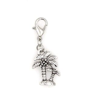 It's All About...You! Palm Tree Coconut Tree Beach Clip on Charm Perfect for Necklaces and Bracelets 94Ai