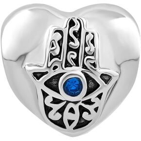 SBI Jewelry Blue Evil Eye Good Luck Charm Compatible with Pandora Bracelet Women Girls Lucky Dangle Protect Guardien Pendant Birthday Anniversary