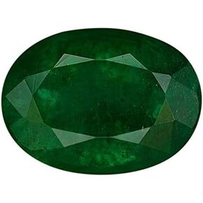 LMDPRAJAPATIS Natural Untreatet AA++ Quality Certified 8.25 Carat/Colombian Emerald Panna Green Loose Gemstone