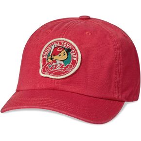 AMERICAN NEEDLE Japanese Central League, Casual Relaxed Fit with Curved Brim, Adjustable Buckle Strap Dad Cap