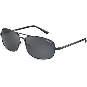 Xagger Polarized Brow Bar Aviator Sunglasses for Men Pilot Military Style Metal Frame Driving Shades UV400