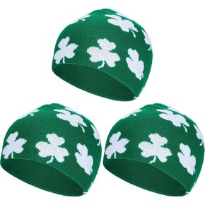 ساتينيور 3 قطع من قبعات عيد القديس باتريك قبعة صغيرة بنمط نبات النفل الأخضر لعيد القديس باتريك, ألوان متعددة, One Size in Kuwait