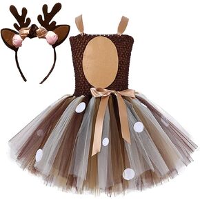 Jamron Girls Party Dress Set 1-12 Years Tutu Princess Dress Fancy Animal Cosplay Costumes