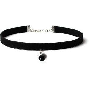 Black Choker Necklaces for Women Adjustable Layered Velvet Leather Lace Choker Collar Necklace Goth Heart Choker Necklaces Valentines Day Birthday Gifts Halloween Cosplay Jewelry