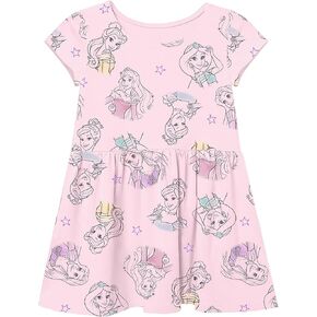 Disney Princess Little Girls' Princess Head Shots Dress