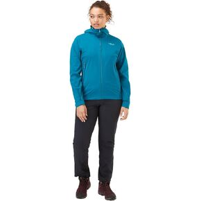 RAB Women's Kinetic 2.0 Waterproof Breathable Softshell Jacket for Hiking, Skiing, & Climbing