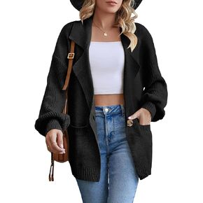 Blooming Jelly Womens Oversized Cardigans Chunky Open Front Trendy Dressy Fall Cardigan Sweaters 2023 Outerwear Winter Coats