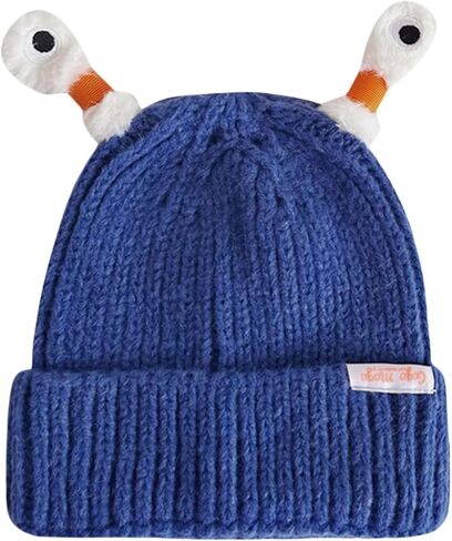 TNGXXWL Funny Monster Hat for Adults Kids Light Up Winter Knit with Tentacles Monster Eyes Xmas Party Hat Headwear in Saudi Arabia