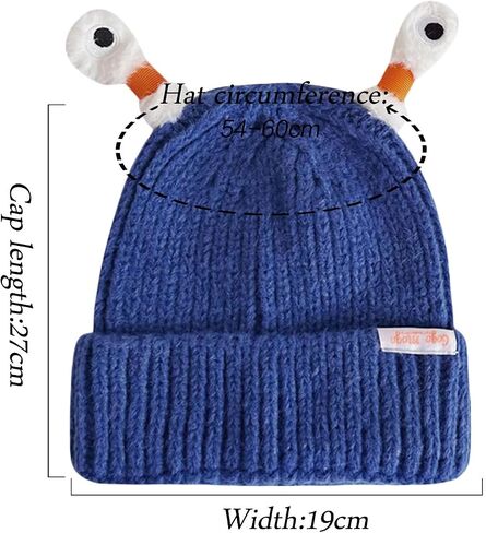 TNGXXWL Funny Monster Hat for Adults Kids Light Up Winter Knit with Tentacles Monster Eyes Xmas Party Hat Headwear in Saudi Arabia