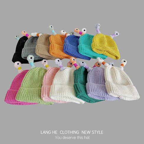 TNGXXWL Funny Monster Hat for Adults Kids Light Up Winter Knit with Tentacles Monster Eyes Xmas Party Hat Headwear in Saudi Arabia