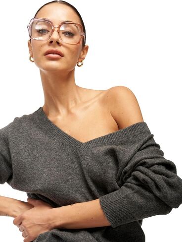 سترة Lilou النسائية من الكشمير برقبة على شكل V من Equipment باللون الجملي in Saudi Arabia