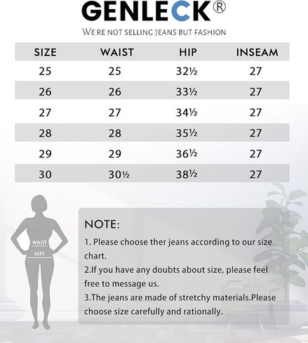 Genleck Womens Stretch Ripped Jeans Distressed High Waisted Mom Jeans Frayed Raw Hem Denim Pants with Holes in Kuwait