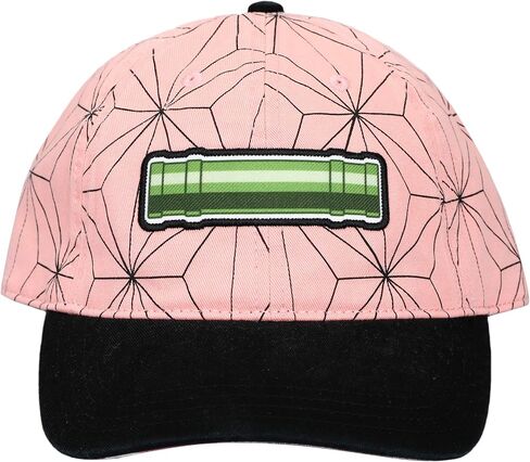 Demon Slayer Embroidered Season 1 Logo Black Adjustable Baseball Hat in Saudi Arabia