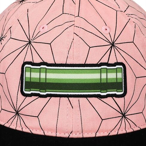 Demon Slayer Embroidered Season 1 Logo Black Adjustable Baseball Hat in Saudi Arabia