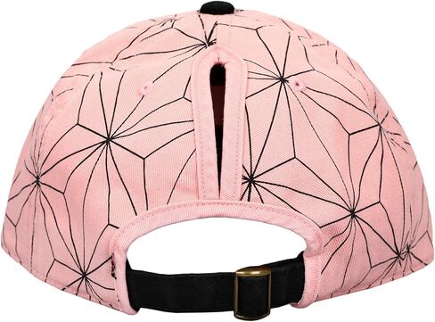 Demon Slayer Embroidered Season 1 Logo Black Adjustable Baseball Hat in Saudi Arabia