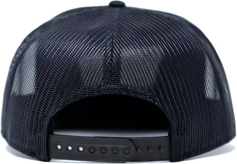 Tout Wear Yosemite National Park California Hiking Hat | 7-Panel Snapback Mesh Trucker Hat with Park Sign Patch Black, Black, One size in Saudi Arabia