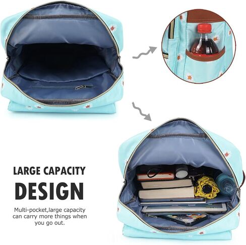 Slim Laptop Backpack College Student School Bag Travel Rucksack Daypack Daisy Black in Saudi Arabia