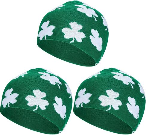 ساتينيور 3 قطع من قبعات عيد القديس باتريك قبعة صغيرة بنمط نبات النفل الأخضر لعيد القديس باتريك, ألوان متعددة, One Size in Kuwait