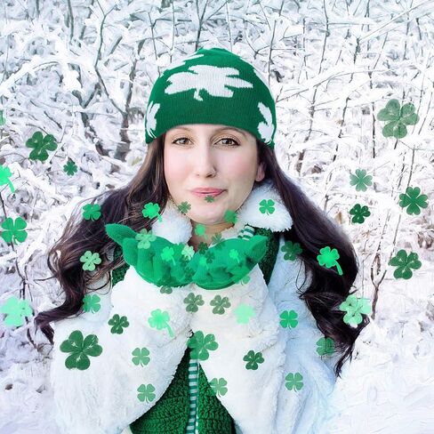 ساتينيور 3 قطع من قبعات عيد القديس باتريك قبعة صغيرة بنمط نبات النفل الأخضر لعيد القديس باتريك, ألوان متعددة, One Size in Kuwait