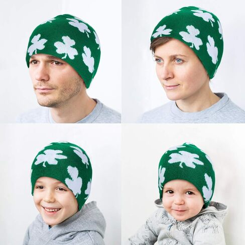 ساتينيور 3 قطع من قبعات عيد القديس باتريك قبعة صغيرة بنمط نبات النفل الأخضر لعيد القديس باتريك, ألوان متعددة, One Size in Kuwait