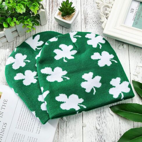 ساتينيور 3 قطع من قبعات عيد القديس باتريك قبعة صغيرة بنمط نبات النفل الأخضر لعيد القديس باتريك, ألوان متعددة, One Size in Kuwait