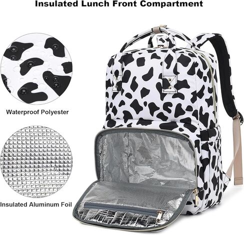 حقيبة ظهر غداء عباد الشمس من Kouxunt للفتيات والنساء، حقائب ظهر للكمبيوتر المحمول معزولة مقاس 15.6 بوصة، حقيبة ظهر مدرسية للممرضات مقاومة للماء وحقيبة كتب مدرسية جامعية in Kuwait