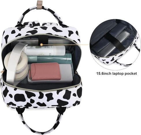 حقيبة ظهر غداء عباد الشمس من Kouxunt للفتيات والنساء، حقائب ظهر للكمبيوتر المحمول معزولة مقاس 15.6 بوصة، حقيبة ظهر مدرسية للممرضات مقاومة للماء وحقيبة كتب مدرسية جامعية in Kuwait