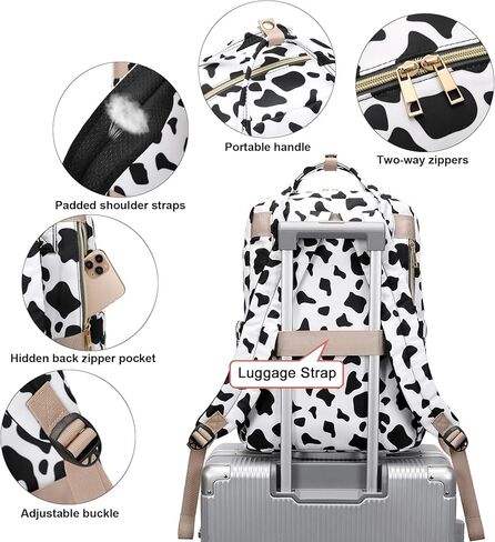 حقيبة ظهر غداء عباد الشمس من Kouxunt للفتيات والنساء، حقائب ظهر للكمبيوتر المحمول معزولة مقاس 15.6 بوصة، حقيبة ظهر مدرسية للممرضات مقاومة للماء وحقيبة كتب مدرسية جامعية in Kuwait