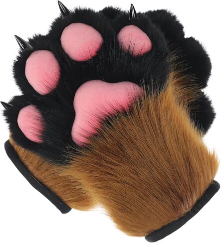 ZFKJERS تأثيري الحيوان ممتدة مخالب بلاستيكية رقيق لقطط Fursuit الكفوف قفازات الكبار زي اكسسوارات مجموعة in Kuwait