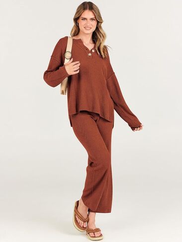 ATHMILE المرأة 2 قطعة ملابس عصرية المتضخم مترهل مطابقة صالة مجموعات مريحة متماسكة Loungewear مجموعات سترة in Saudi Arabia