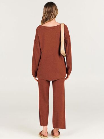 ATHMILE المرأة 2 قطعة ملابس عصرية المتضخم مترهل مطابقة صالة مجموعات مريحة متماسكة Loungewear مجموعات سترة in Saudi Arabia