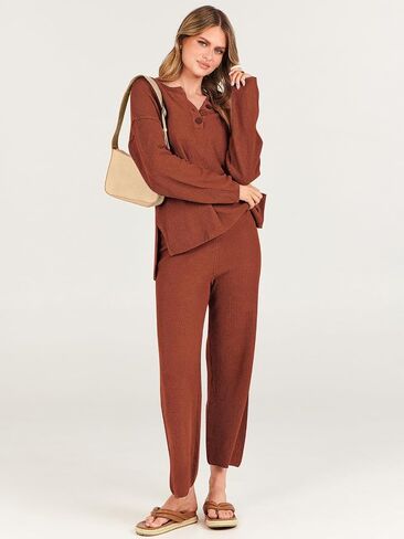 ATHMILE المرأة 2 قطعة ملابس عصرية المتضخم مترهل مطابقة صالة مجموعات مريحة متماسكة Loungewear مجموعات سترة in Saudi Arabia