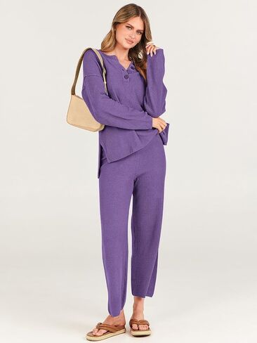 ATHMILE المرأة 2 قطعة ملابس عصرية المتضخم مترهل مطابقة صالة مجموعات مريحة متماسكة Loungewear مجموعات سترة in Saudi Arabia