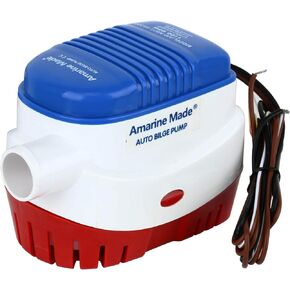 Amarine-made 12v 1100gph Auto Boat Bilge Pump Automatic Submersible Boat Bilge Water Pump (A: 1100gph Auto pump)
