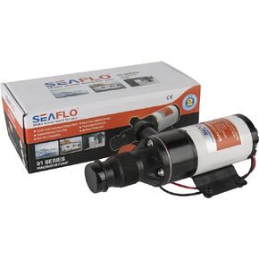 SEAFLO 12v Macerator Water Pump with Anti Clog Feature! 45 LPM 12 GPM RV Marine Boat Waste DC Toilet
