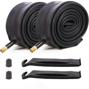Bike Tubes 2PCS 26x1.75-2.125 Fit 1.75/1.95/2.10/2.125 35mm Schrader Valve Heavy Duty Bicycle Inner Tubes