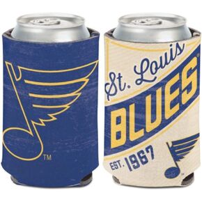 NHL St Louis Blues 2-Sided Design Retro Can Cooler (1-Pack)