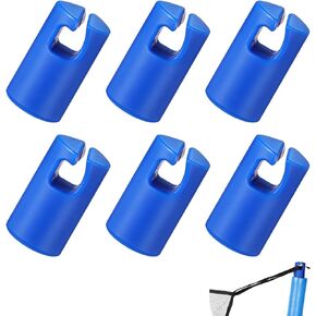 Geelin 6 Pcs 1 Inch Trampoline Net Pole Cap Trampoline Enclosure Pole caps Replacement Parts for Flat Steel Sheet Top Ring System, Blue
