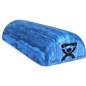 CanDo Blue Marble High Density EVA Foam Roller For Muscle Restoration, Massage Therapy, Sport Recovery, And Physical Therapy. 6" x 36", Half-Round (30-2210)