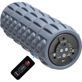 Remote Control Vibrating Foam Roller - VF2 5 Speed Electric Back Roller Physical Deep Tissue Massage Exercise Recovery Muscle Roller in Kuwait