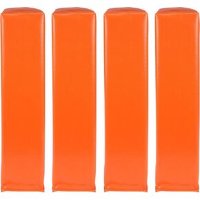 GoSports Football End Zone Pylons - Set of 4, Regulation 18 Inch x 4 Inch Sand Weighted Anchorless Football Field Markers